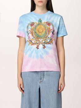 推荐Versace Jeans Couture T-shirt with baroque print商品