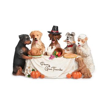 商品Thanksgiving Dogs Dining at Table, 5.5" H,商家Macy's,价格¥1855图片