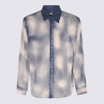 Diesel | DIESEL BLUE MULTICOLOUR DENIM SHIRT商品图片,7.3折