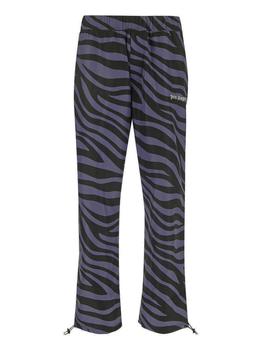 推荐Palm Angels Zebra-Printed Elasticated Waist Track Pants商品
