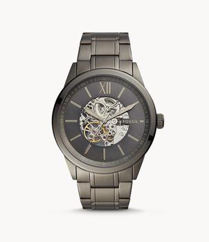 Fossil | Fossil Men's Flynn Automatic, Gunmetal-Tone Stainless Steel Watch商品图片,3.5折