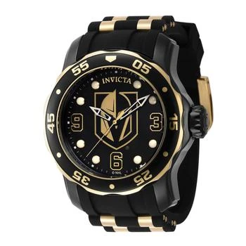 Invicta | Invicta Men's Watch - NHL Vegas Golden Knights Rotating Bezel Silicone Strap | 42321 1.1折×额外9折x额外9.5折, 独家减免邮费, 额外九折, 额外九五折