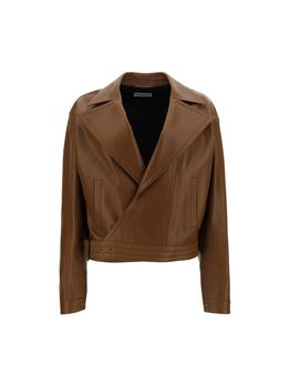 圣罗兰皮衣, Yves Saint Laurent | Saint Laurent Oversized Leather Biker Jacket商品图片 4.7折