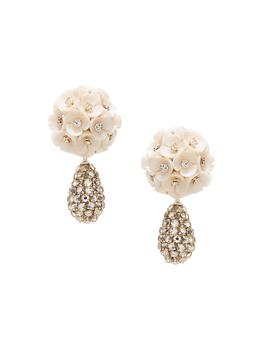 商品Oscar de la Renta | 14K-Gold-Plated, Acrylic & Glass Crystal Bouquet Drop Earrings,商家Saks Fifth Avenue,价格¥2945图片