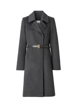 Burberry | Monogram motif cashmere belted coat商品图片,
