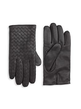 商品COLLECTION Woven Leather Gloves图片