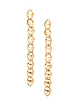 Eye Candy LA | Luxe 24K Goldplated Mariner Chain Drop Earrings商品图片,5折