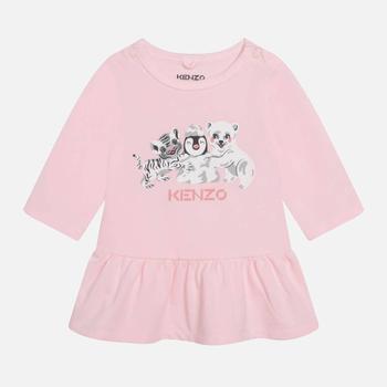 推荐KENZO Babies Long Sleeved Animal Cotton Dress商品