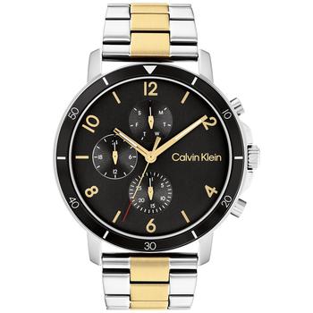 手表男ck精选, Calvin Klein | Men's Gauge Stainless Steel Bracelet Watch 46mm商品图片 