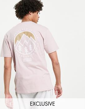 Columbia | Columbia Tillamook t-shirt in pink Exclusive at ASOS商品图片,5.9折×额外8折x额外9.5折, 独家减免邮费, 额外八折, 额外九五折