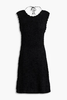 Ganni | Tie-detailed bouclé mini dress 4.5折×额外9.5折, 额外九五折