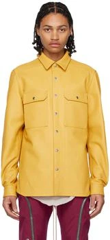 推荐Yellow Outershirt Leather Jacket商品