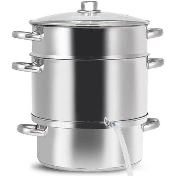 QuikFurn | 11 Quart Stainless Steel Steamer / Fruit Vegetable Juicer,商家Premium Outlets,价格¥1712