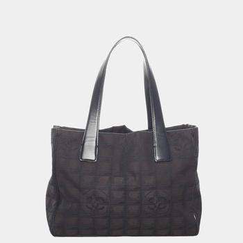 旅行香奈儿包, [二手商品] Chanel | Chanel  Brown/Black New Travel Line Nylon Handbag商品图片 9折