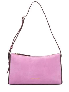 Manu Atelier | Mini Prism Suede & Leather Shoulder Bag 4.9折