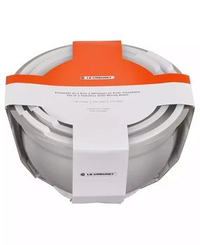 Le Creuset | Set of 3 Stainless Steel Mixing Bowls with Lids,商家Macy's,价格¥942