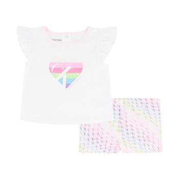 Calvin Klein | Baby Girls Monogram T-shirt and Shorts Set, 2 Piece商品图片,1.9折