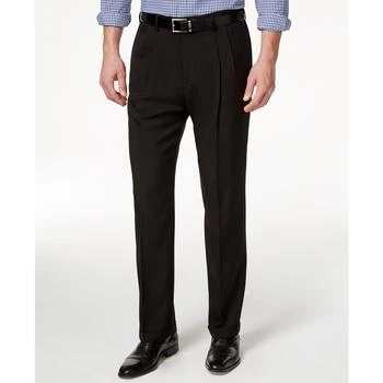 Haggar | Men's ECLO Stria Classic Fit Pleated Hidden Expandable Waistband Dress Pants,商家Macy's,价格¥537