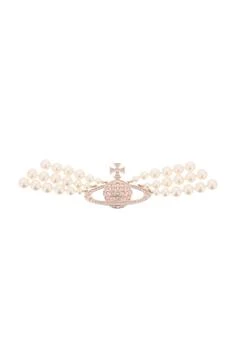 Vivienne Westwood | Choker Three Row Pearl Bas Relief,商家Wanan Luxury,价格¥2290