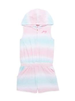 Juicy Couture | Little Girl’s Tie-Dye Sleeveless Hooded Romper商品图片,2.7折