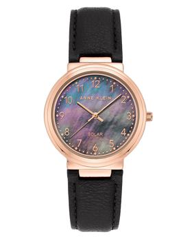 商品Anne Klein | Solar Powered Apple Peel Leather Strap Watch,商家Lord & Taylor,价格¥680图片
