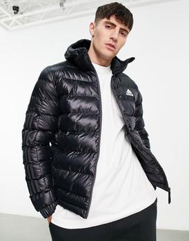 Adidas | adidas Outdoor hooded jacket in black商品图片,7.5折