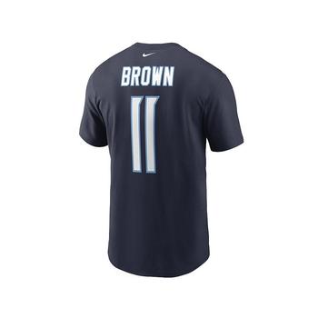 NIKE | Tennessee Titans Men's Pride Name and Number Wordmark T-Shirt - AJ Brown商品图片,独家减免邮费