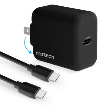 Naztech | 20W PD Wall Charger + USB-C to USB-C 4ft Cbl BLK,商家Premium Outlets,价格¥286