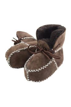 Vicenzo Leather包包, Eastern Counties Leather | Eastern Counties Leather Baby Sheepskin Lace Tie Booties (Chocolate)商品图片 8.9折