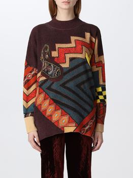 推荐Etro wool sweater with geometric and Paisley pattern商品