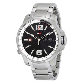 tommy hilfiger手表是什么牌子, Tommy Hilfiger | Black Dial Stainless Steel Mens Watch 1791222商品图片 8.6折