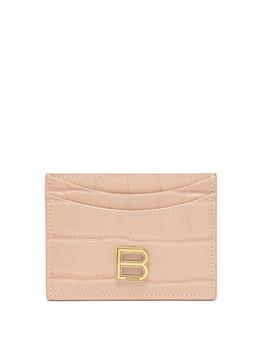 巴黎世家沙漏包是什么牌子, Balenciaga | Hourglass croc-embossed leather cardholder商品图片 
