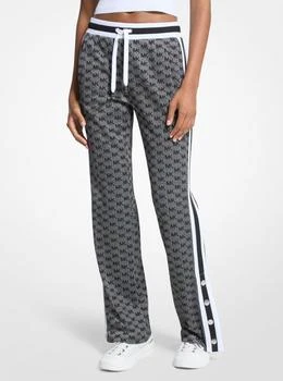 Michael Kors | Logo Print Metallic Stretch Knit Track Pants,商家Michael Kors,价格¥647