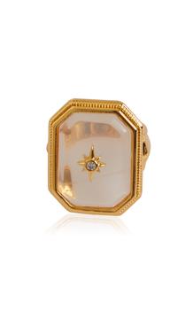 商品Zimmermann | Zimmermann - Crystal Signet Ring - Gold - 15mm - Moda Operandi - Gifts For Her,商家Moda Operandi,价格¥2093图片