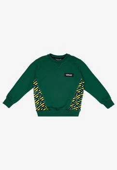 Versace | Boys La Greca Print Pullover Sweatshirt 4.5折