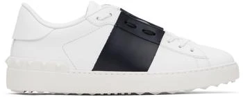 Valentino | White & Navy Open Sneakers 