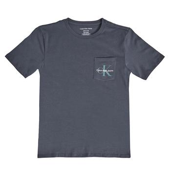 推荐Calvin Klein Boy's Monogram Logo Pocket Short Sleeve Tee商品