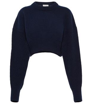 Alexander McQueen | Cropped wool sweater商品图片,