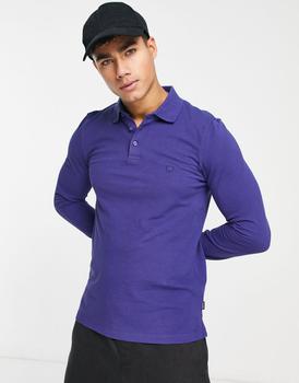 Wrangler | Wrangler long sleeve polo in blue商品图片,4.1折