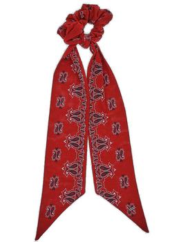 推荐Saint Laurent Bandana Printed Ribbon Detailed Scrunchie商品