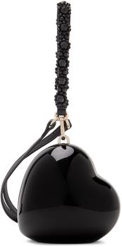商品Simone Rocha | SSENSE Exclsuive Black Micro Heart Pouch,商家SSENSE,价格¥2208图片