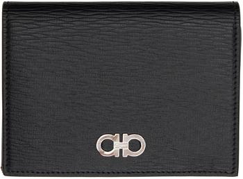 gancini, Salvatore Ferragamo | Black Gancini Card Holder商品图片 额外8.5折, 额外八五折