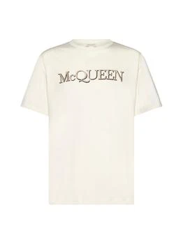Alexander McQueen | Alexander McQueen Logo Printed Crewneck T-Shirt 5.1折, 独家减�免邮费