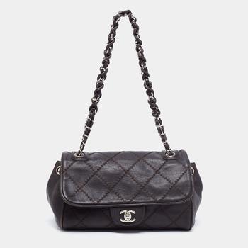 推荐Chanel Black Quilted Leather Ultimate Stitch Flap Bag商品