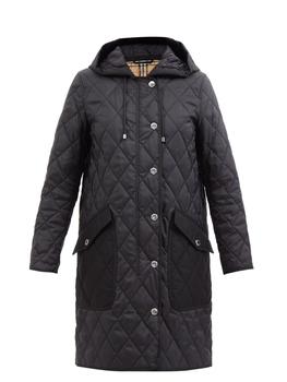 了解burberry大衣, Burberry | Roxby quilted nylon-canvas coat商品图片 