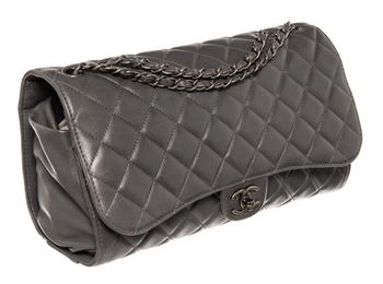 [二手商品] Chanel | Chanel Lambskin Quilted 2 Way Chain Drawstring Tote Bag商品图片,