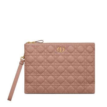 秋装天梭, Dior | 【预售3-7天】DIOR/迪奥 21秋冬CARO DAILY系列 女士大号绯红色藤格纹牛皮革拉链手拿包S5086UWHC_M50P商品图片 8折, 包邮包税