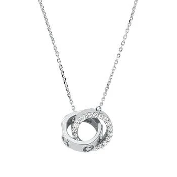 Michael Kors | Women's Fulton Station Pave Interwined Ring Pendant with Clear Stones 7折