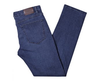 商品Zegna | ZEGNA 男士蓝色棉质牛仔裤 VU715-ZZ530-B05,商家Beyond Italylux,价格¥1266图片