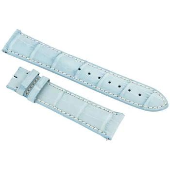 Hadley Roma | Baby Blue 20 MM Alligator Leather Strap,商家Jomashop,价格¥367